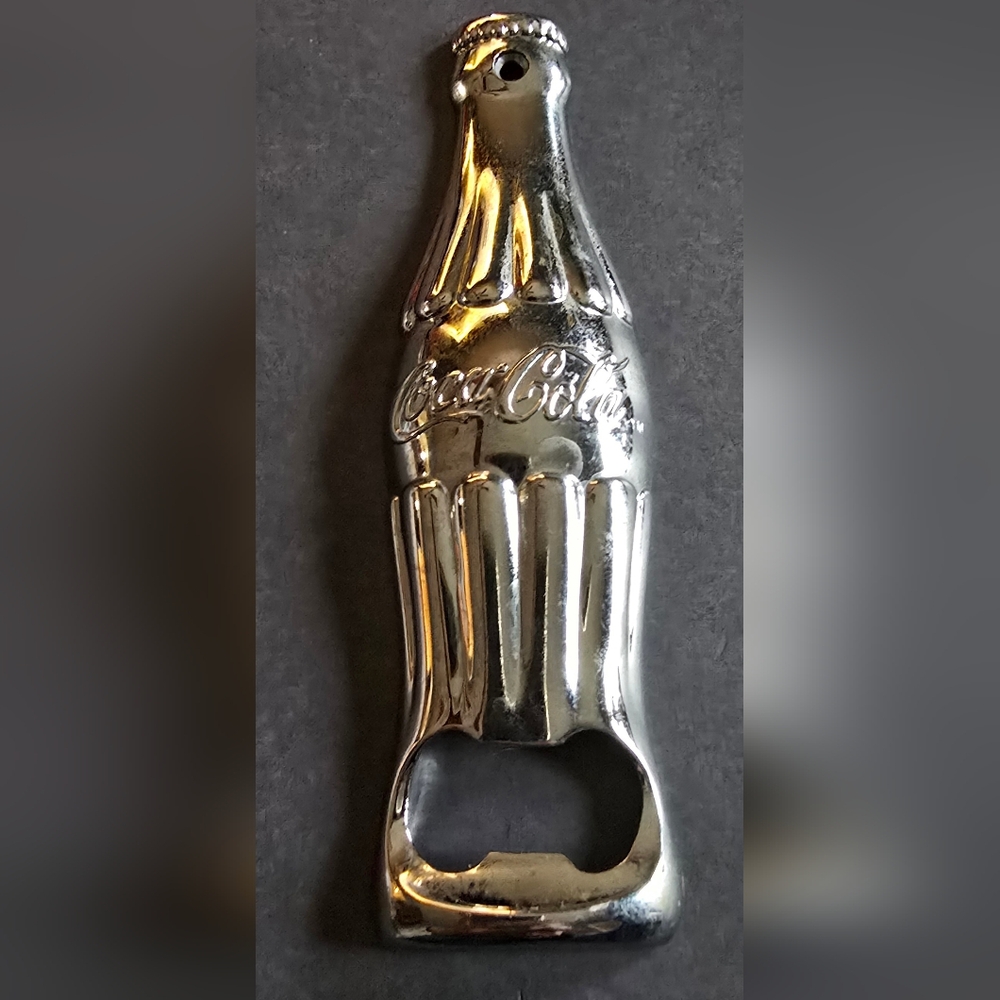 Vintage Coca-Cola Chrome Bottle Opener